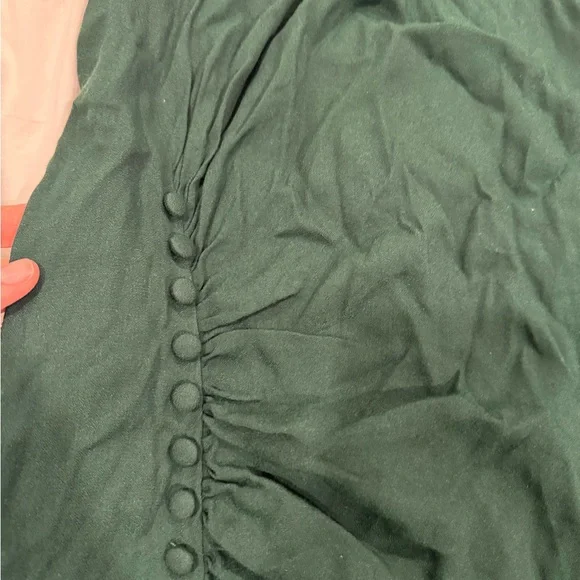 Reformation Emerald Green Frazier Dress 10 - Picture 5 of 8